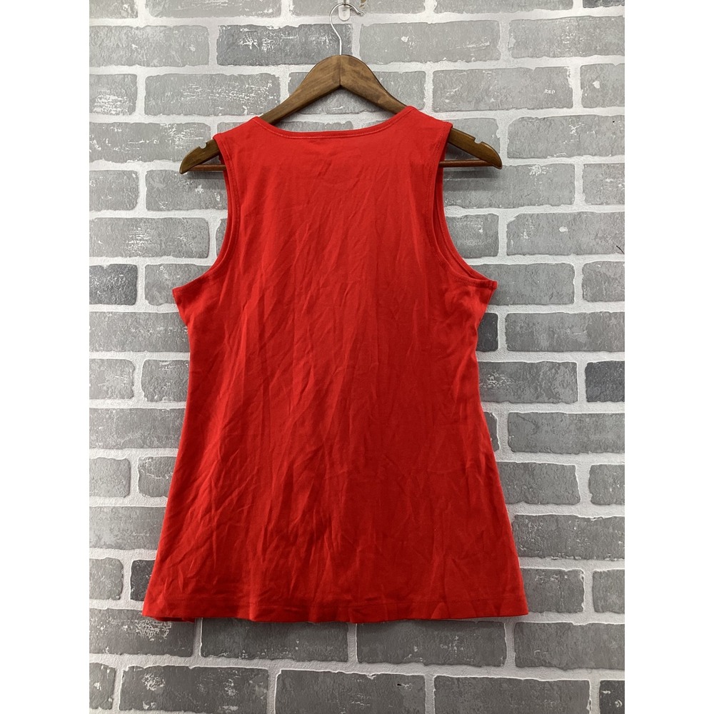 Victoria's Secret VS Tee Shop Red Cotton V-Neck Babydoll Tank Top Womens XL - Picture 5 of 5
